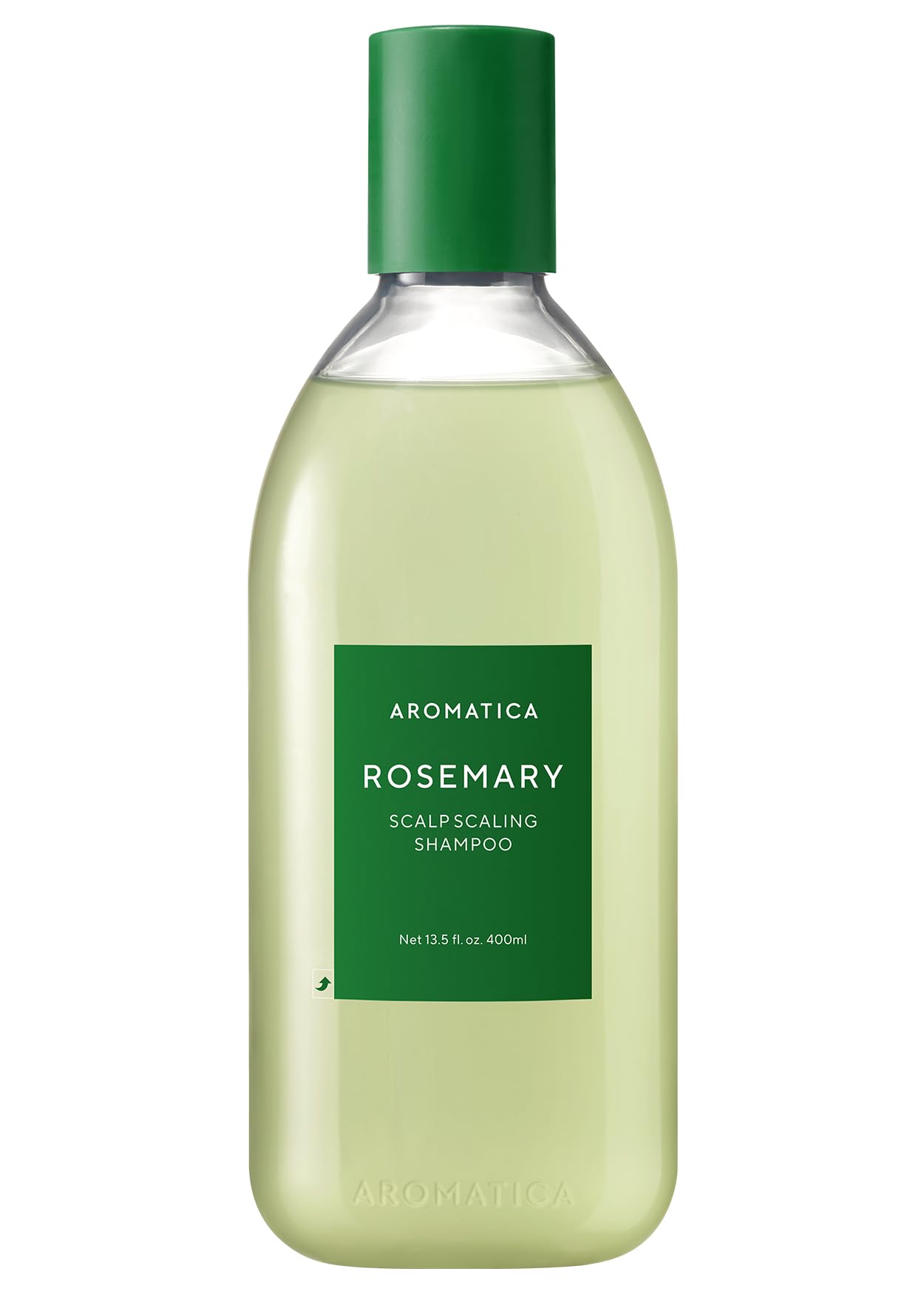 AROMATICA Rosemary Scalp Scaling Shampoo for Hair Growth - Korean Hair Care for Thinning Hair & Hair Loss, Natural Essential Oil, Vegan, Sulfate Silicone Paraben Free (13.53 oz)