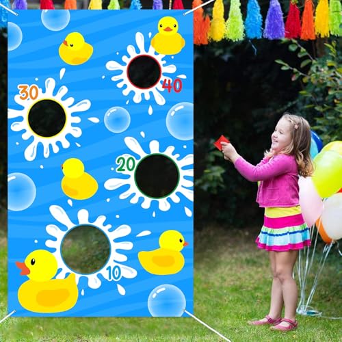 Ducky Duck Toss Game Banner - Fun Party Decoration for Kids