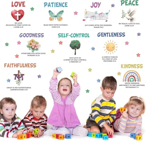 Inspirational Christian Bible Verse Wall Decal for Kids