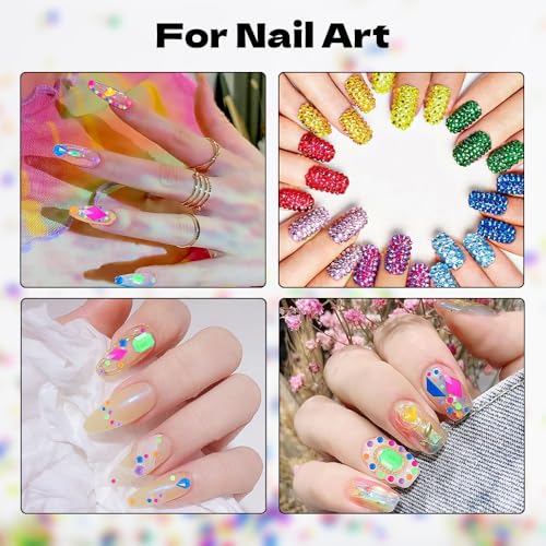 BLINGINBOX 1440pcs Luminous Flatback Glass Rhinestones SS20 4.8mm Crystals