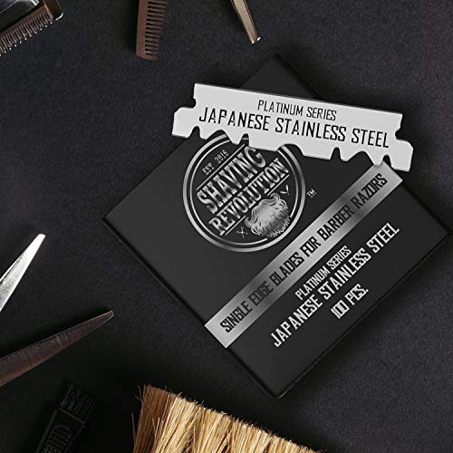 Shaving Revolution Single Edge Barber Razor Blades, 200 Count