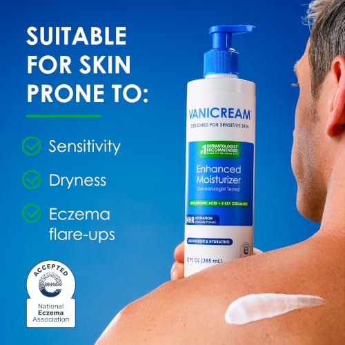 Vanicream Enhanced Moisturizer for Sensitive Skin - 12 Fl Oz Daily Lotion