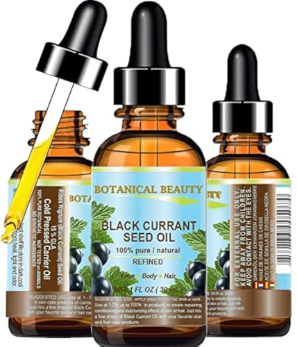 Botanical Beauty 100% Pure Black Currant Seed Carrier Oil - 1 Fl Oz