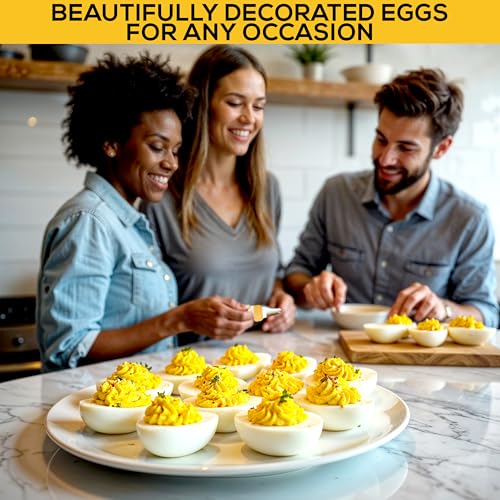 Deviled Egg Piping Tool Set – 9-Piece Silicone Decorating Kit