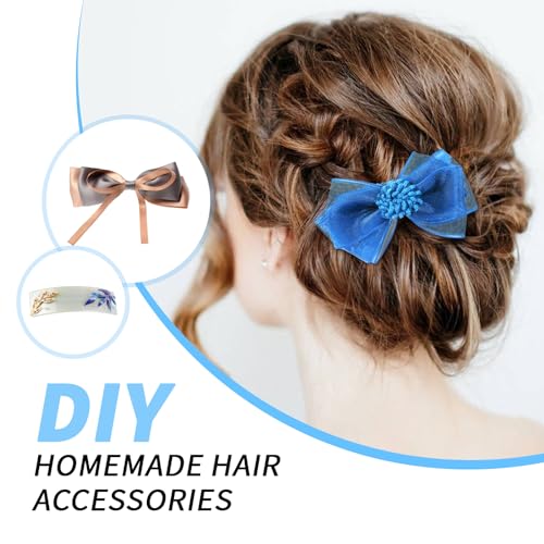 Dizila 6cm Silver Metal Hair Clips 50 Pack DIY French Barrettes for Women & Teens
