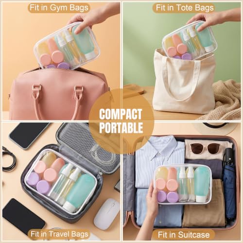 DEWSENSI 20 Pack TSA Approved Travel Toiletry Bottles Kit