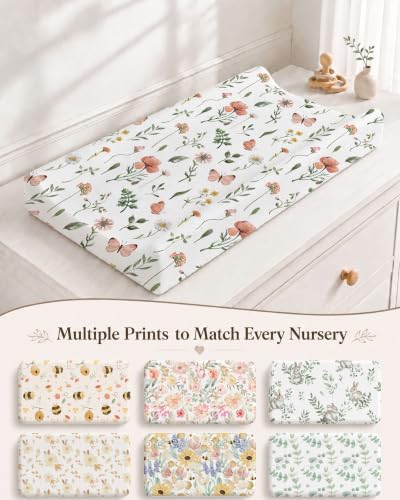 2 Pack Baby Changing Pad Covers, 32"x16" Silky Stretch Knit