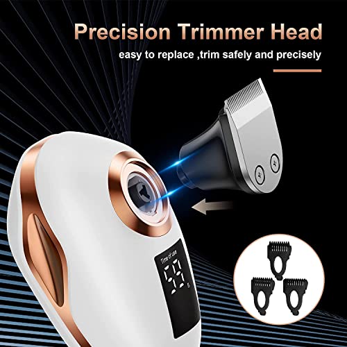 2-in-1 Electric Razors for Women, Wet/Dry 5D Razor & Hair Trimmer with USB Adapter Charging Cable,5D Rechargeable Rotary Shaver Lithium-Ion Battery, Water Resistant Grooming Kit Color B
