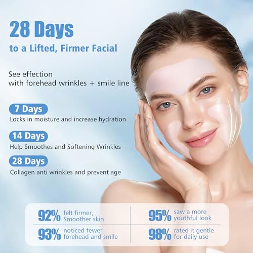 Forehead & Smile Line Wrinkle Patches with Collagen - 15pcs