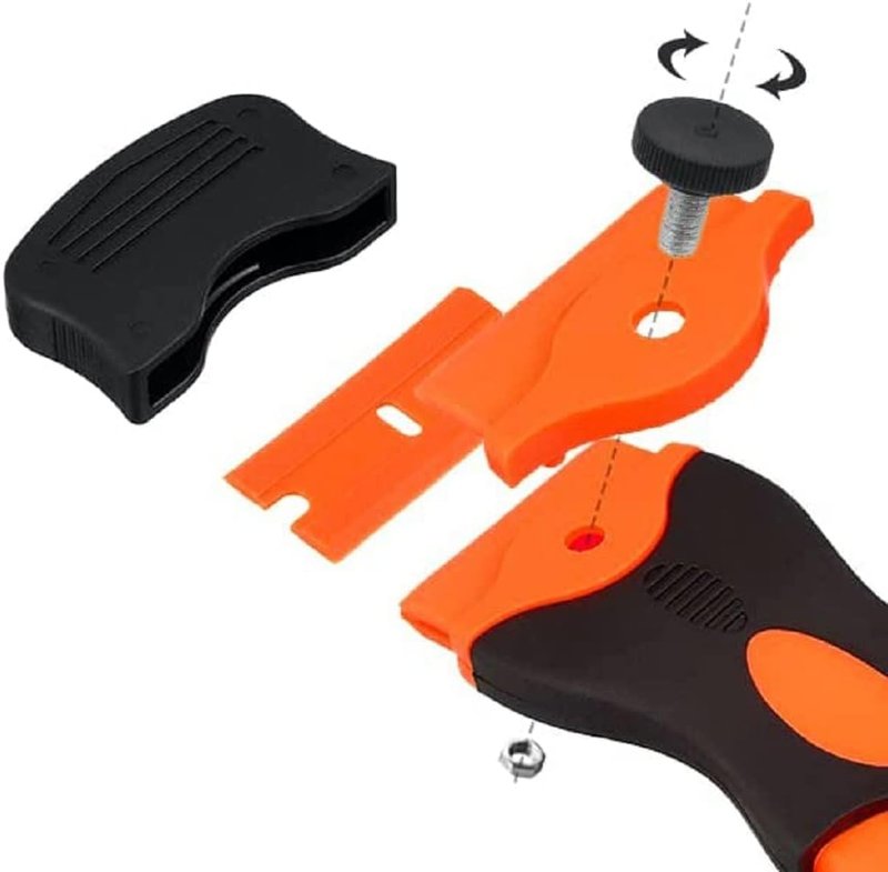 20PCS Plastic Razor Blades, 3 Kinds of Two-Way Scratch-Free Scrapers for Car Wrapping, Window Glass, Label & Glue Removal