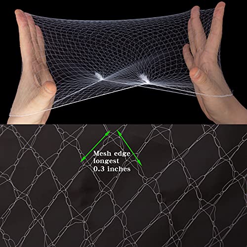 10PCS Invisible Mesh Hairnets for Sleeping & Food Service - 20"