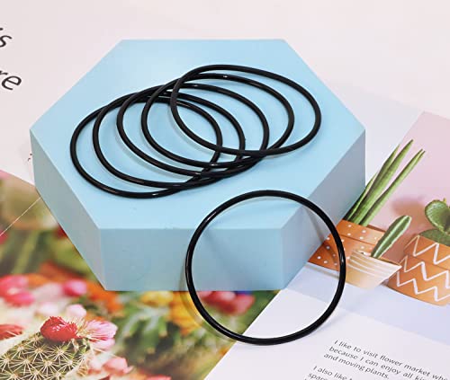 20 Pcs Silicone Jelly Hair Tie Bracelets - Retro 80s Style