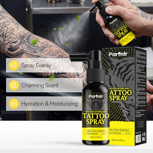 Farfnir Tattoo Spray 50ml - Refreshing Moisturizer for Fresh & Old Ink