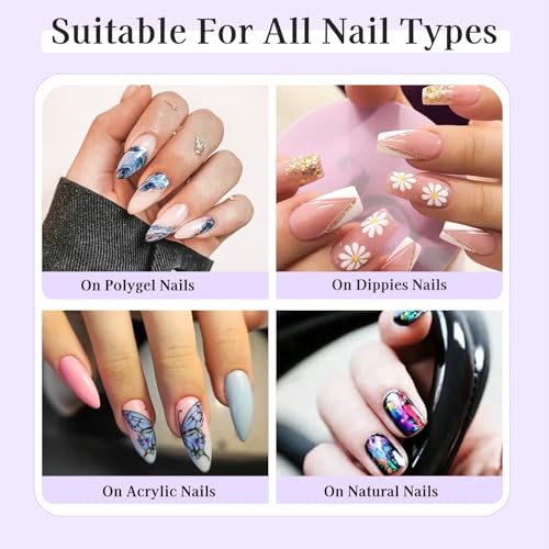 Creaglam 15ML Nail Foil Glue Gel for Art Stickers & Transfers