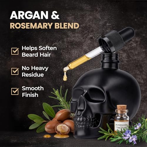 ignite Argan & Rosemary Beard Oil for Men - Non-Greasy Serum