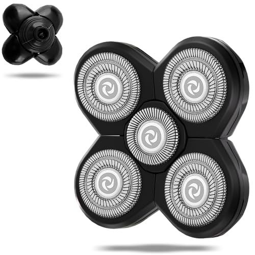 UPTARD 7D Head Shaver Replacement Blades Black5 - Compatible & Clean Cut
