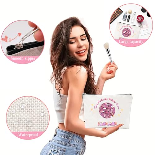 Music Lover Travel Makeup Bag Waterproof Cosmetic Organizer with Mirror