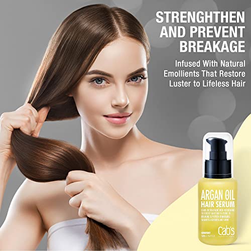 Silk Essence Hair Serum with Argan & Coconut Oil for Frizz Control