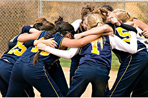 Kenz Laurenz Softball Hair Bow for Girls Cheerleading Team Accessories