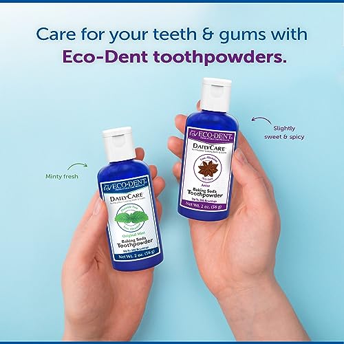 Eco-Dent Baking Soda Toothpowder – Fluoride-Free, Anise Flavor, 2 Oz
