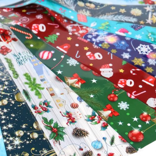 Tyuimhx Christmas Nail Foil Transfer Stickers 10 Sheets – Starry Sky Xmas Nail Art