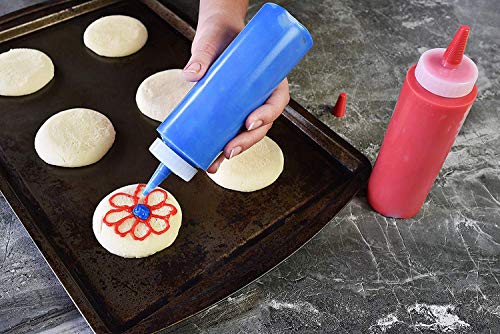 Pinnacle Mercantile 3-Pack 8-Ounce Squeeze Bottles for Sauces & Icing