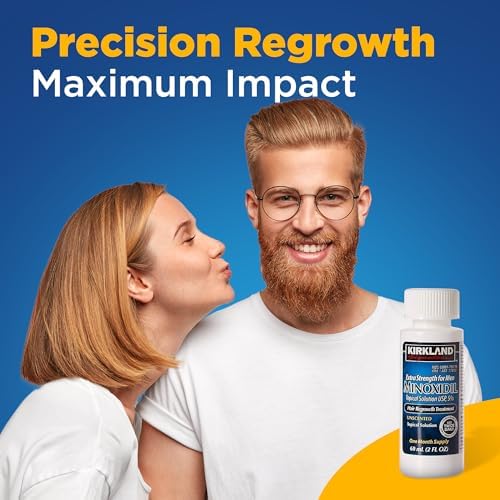 Kirkland Minoxidil 5% Hair Regrowth Solution for Men, 1-Month Supply
