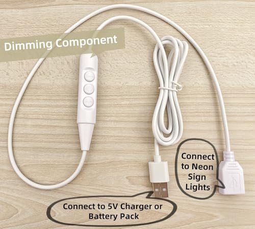 USB Neon Light Dimmer Switch - Adjustable Brightness Controller