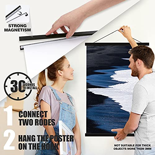Ywlake 15-Inch Magnetic Poster Hanger for Easy Wall Display