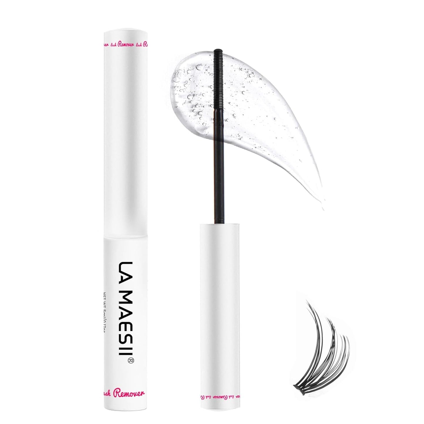 Lash Remover for Lash Clusters - Gentle Clear Formula for Sensitive Eyes | 5ML DIY Eyelash Extension Solution