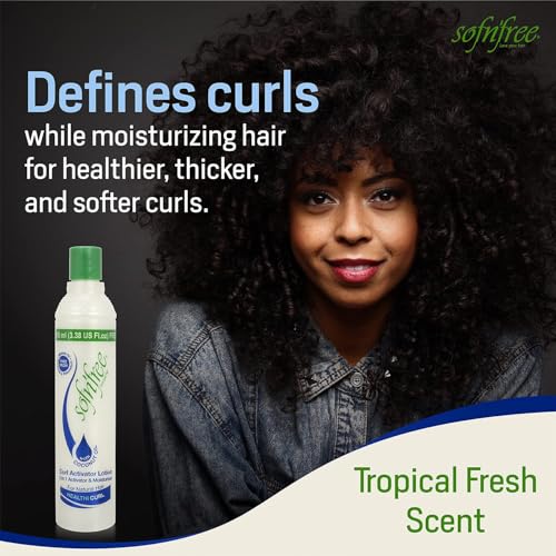 Sofn'free Moisturizer & Curl Activator Lotion 33.81 fl oz Pack of 1 for Natural & Curly Hair