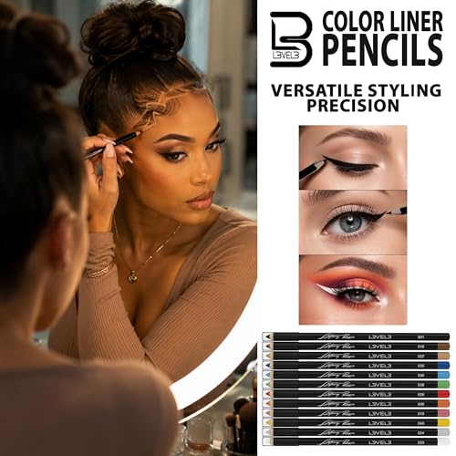 L3 Level 3 Colored Barber Pencils for Hairline & Beard Art