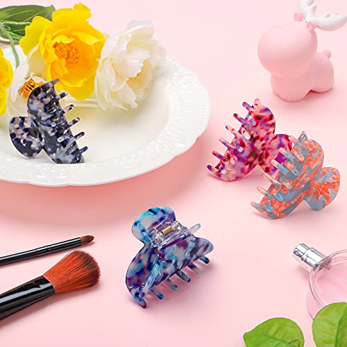 WILLBOND 6 Pcs Medium Hair Claw Clips for Thin Hair Women - Cute Patterns (Variation: Cute Patterns)