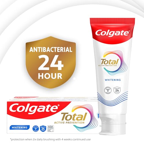 Colgate Total Whitening Fluoride Toothpaste 5.1 oz Twin Pack Mint Flavor