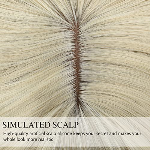 Rose Bud Blonde to Pink Wavy Bob Wig for Women - Short Curly Style with Bangs, 12 Inch, Variation 1-7