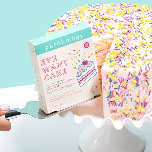 Patchology Eye Want Cake Hydrating & Smoothing Eye Patches ? Under Eye Masks for Puffy Eyes, Dark Circles, and Fine Lines ? Birthday Cake Inspired Self-Care Essentials, 5-Pack