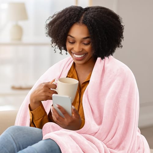 Utopia Bedding Ultra Soft Fleece Throw Blanket - Pink 50x60