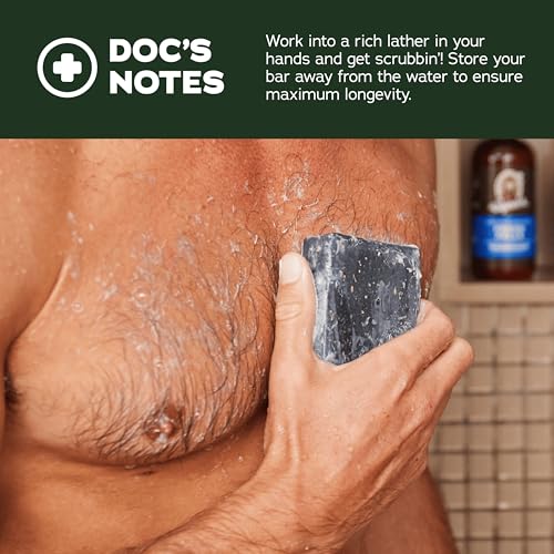 Dr. Squatch Natural Men¡¯s Bar Soap - Cold Process Body Soap Bar with Natural Oils - Gifts for Men - Birchwood Breeze, Fresh Falls & Wood Barrel Bourbon (5 oz, 3-Pack)