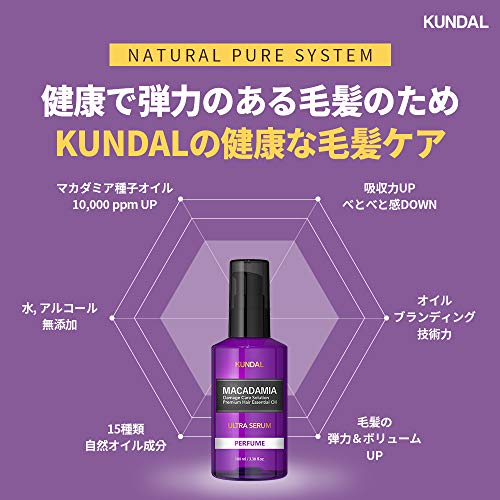 Kundal Macadamia Damage Care Hair Oil - White Musk, 6.76 fl oz - Frizz & Damaged Hair Repair