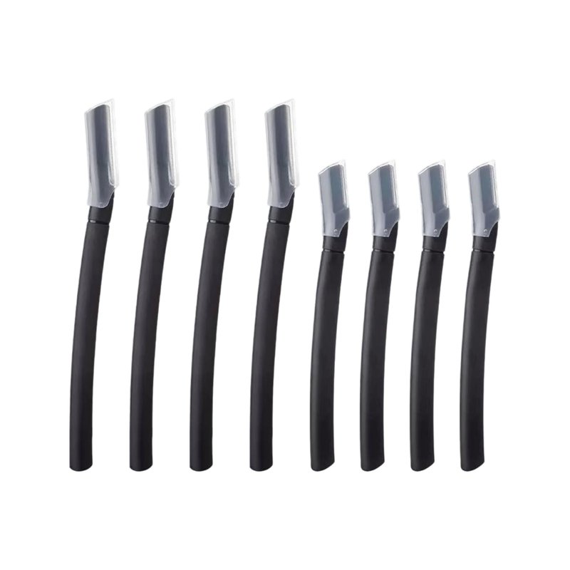 Hxcioy 16 Female Facial Razors, Gentle Skin Exfoliating Precision Blades, Professional Facial And Eyebrow Hair Removal Device, Black