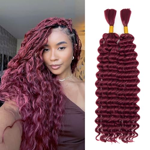 20 Inch Deep Wave Boho Braiding Hair Extensions - 2 Bundles