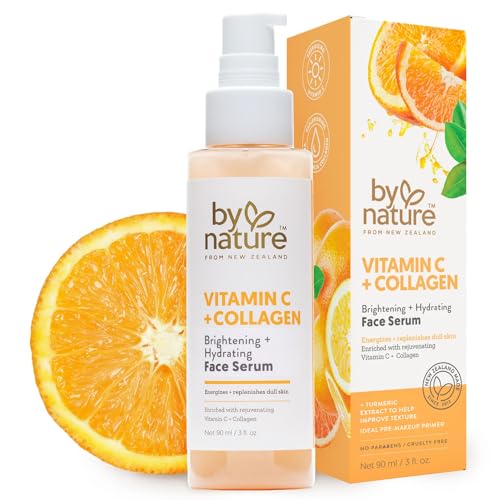 By Nature Vitamin C Collagen Serum - 3 fl oz Hydrating Face Serum