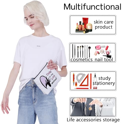Duck Big Face Character Makeup Bag - Cute Cosmetic Pouch for Animal Lovers