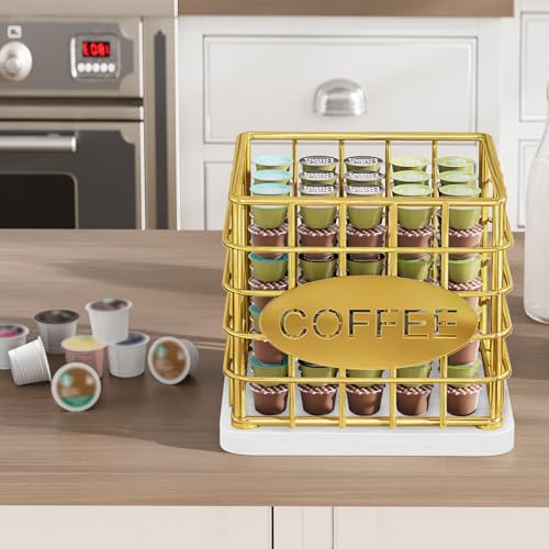 Coffee Pod Holder for K Cup & Nespresso - Large Capacity Organizer