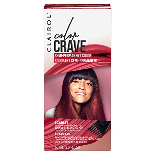 Clairol Color Crave Scarlet Semi-Permanent Hair Dye 2 fl oz - Bold Red Color