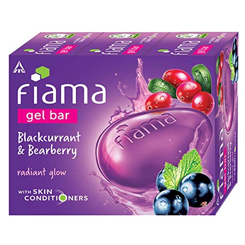 Fiama Di Wills Gel Bar Soap - Blackcurrant & Bearberry, 125g (Pack of 3)