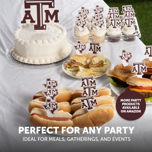 Texas A&M Aggies 25-Piece Food Picks & Cupcake Toppers Set