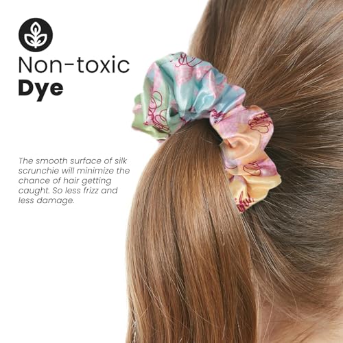 Satin Ribbon Scrunchies Set for All Hair Types - Soft, Durable & Stylish
