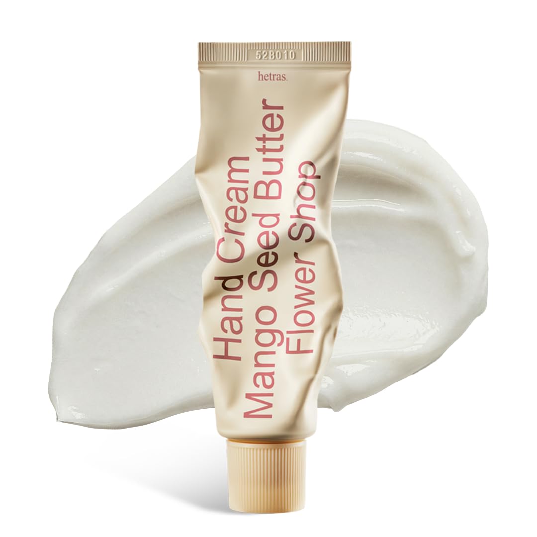 Hetras Perfume Hand Cream - Fast-Absorbing Moisturizer for Dry Skin | 1.69 oz Travel Size | Nourishing Mango & Shea Butter