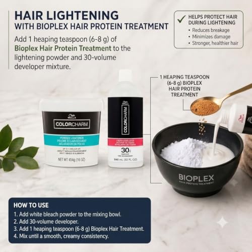 Bioplex Hair Protein Balls - Anti-Breakage Hair Protection for Bleaching & Coloring 100g